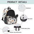 thumbnail image 4 of Multicolor Cat White Pattern Backpack for School, Cute School Bag with Adjustable Shoulder Straps and Padded Back, 15"x11.42"x5.5", 4 of 5