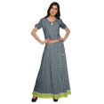 thumbnail image 1 of Moomaya Printed Ethnic Wear Long Skirt And Cold Shoulder Crop Top Set For Girls, 1 of 6