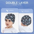 thumbnail image 6 of Honeii Shark Wearing Swim Ring Print Kids Knit Beanie Watch Hat ,Knit Cap for Boys and Girls, 6 of 7