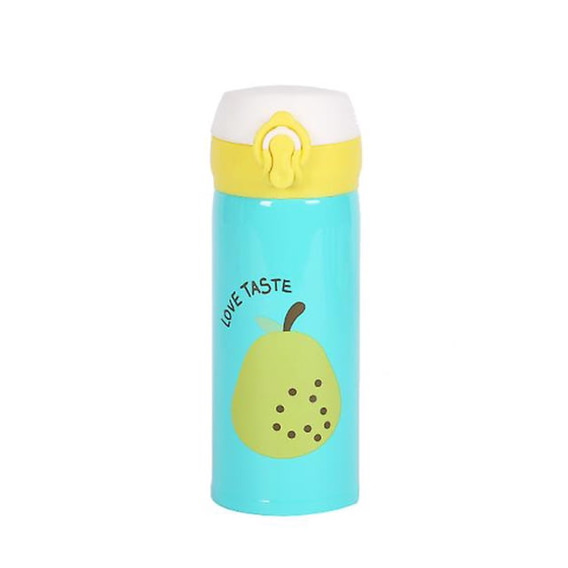 Termo de acero inoxidable con diseño de frutas
