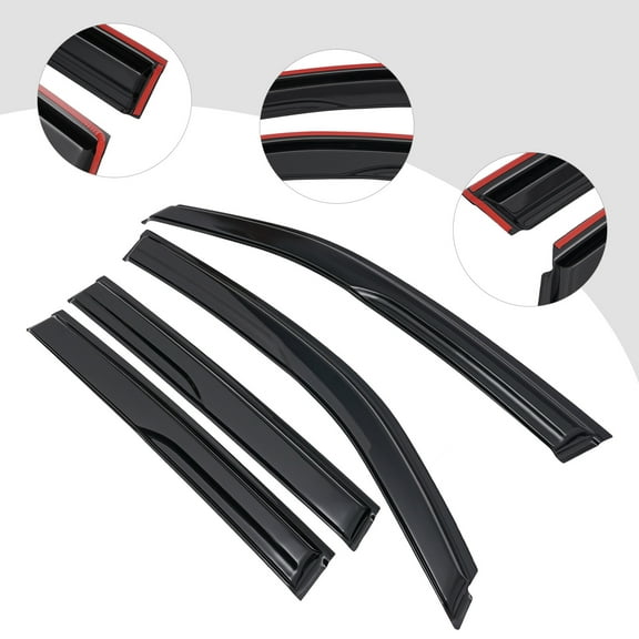4 Pieces Window Visors Rain Guards Vent Shade Deflectors For Subaru Forester 2014 2015 2016 2017 2018