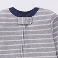 thumbnail image 6 of 9-12 Months Infant Boys Girls Striped Rompers,Cute Print Long Sleeve Baby Jumpsuit,Soft Warm Fall Winter Unisex Onesie for Newborn Infant Boys 3 6 9 12 18 Months,Grey, 6 of 7