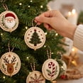 thumbnail image 5 of 12pcs,DIY Felt Christmas Ornament Kit,Handmade Embroidery Christmas Ornaments kit,Sewing Craft Set for Adults,Chritmas Tree Decor, Beginner Friendly Quilted Patchwork,Style B, 5 of 5
