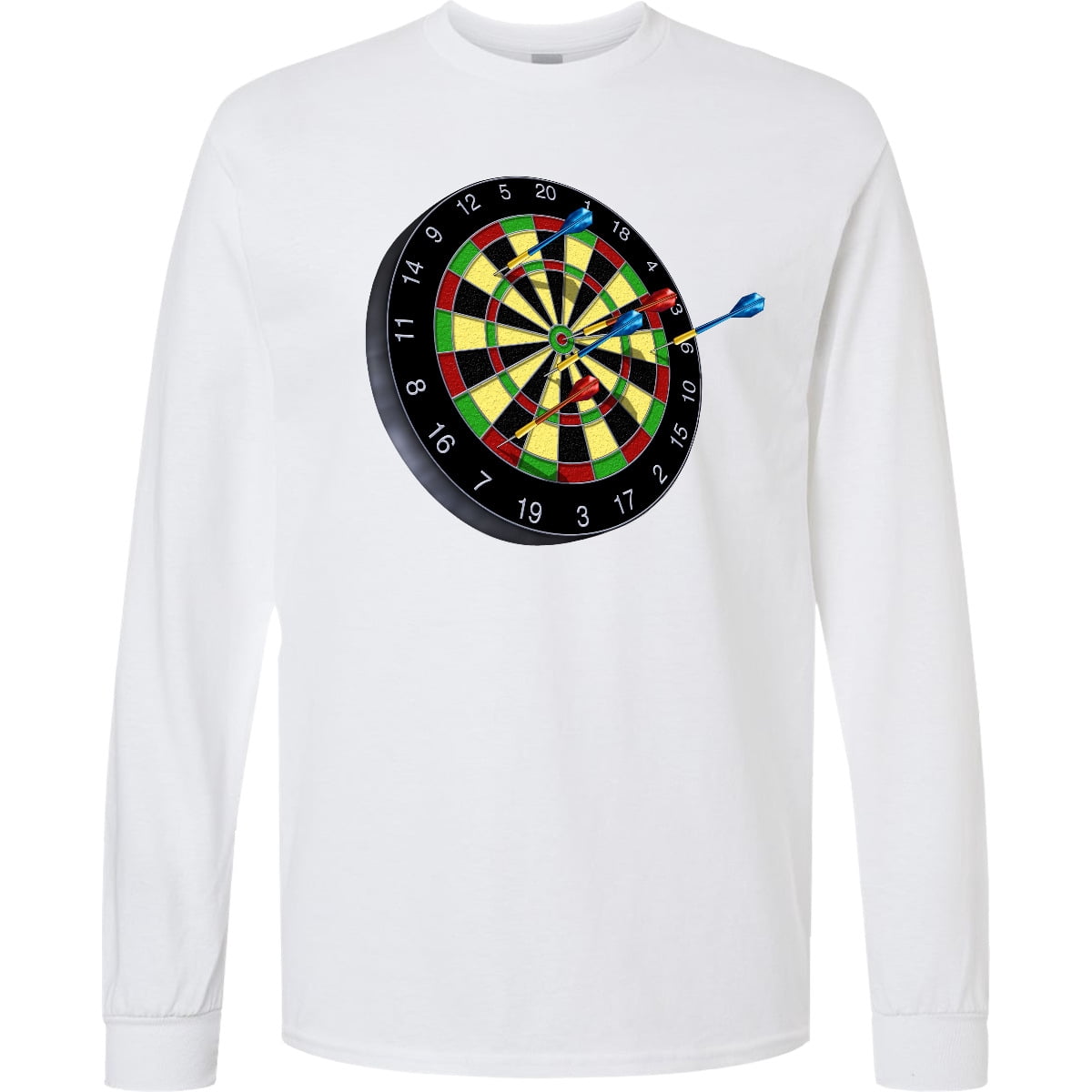 Inktastic Dart Board Long Sleeve T-Shirt
