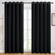 thumbnail image 1 of Cortinas opacas NICETOWN para sala de estar, 66 x 80 pulgadas, color negro, 2P, 1 of 7