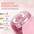 thumbnail image 3 of Eagle Electric Pencil Sharpener, Battery Powered, Large Shaving Holders, Carbon Steel Blades, Portable, Reusable and Replaceable Blade, Suitable for Home and Office use, Pink, 3 of 8