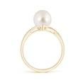 thumbnail image 2 of ANGARA Solitaire South Sea Cultured Pearl Bypass Split Shank Ring in 14K Yellow Gold for Women | June Birthstone, Birthday, Anniversary, Jewelry Gift for Women | Pearl Ring, 2 of 9