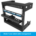 thumbnail image 4 of Jingchengmei All Metal 1U 19 Inch Server Rack Wire Management System-Horizontal Rack Mount 12 Larger Slots Cable Manager (AHMMA1U12S, Black), 4 of 4