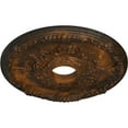 thumbnail image 3 of Ekena Millwork 18"OD x 3 1/2"ID x 1 3/8"P Antioch Ceiling Medallion (Fits Canopies up to 3 1/2"), Hand-Painted Rust, 3 of 5