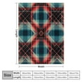 thumbnail image 4 of ARISTURING  Christmas Blankets Checkered Throw Blanket Ultra Soft Warm Lux Yarn Blanket for Couch, Reversible Cozy Knitted Blanket,Red White,, 4 of 6