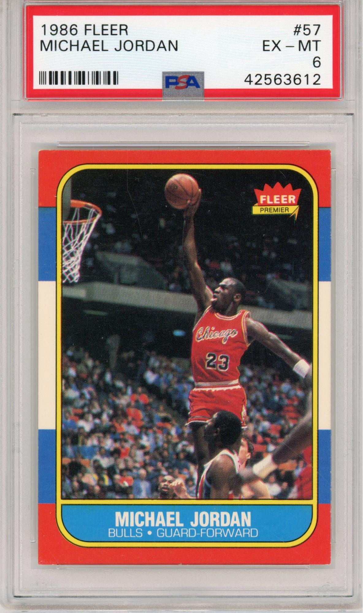 Fanatics Authentic Michael Jordan Chicago Bulls 1986 Fleer Rookie