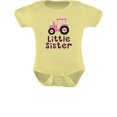 thumbnail image 1 of Tstars Girls Little Sister Newborn Clothes Gift for Little Sister Little Sister Cute Pink Tractor Cute Little Sister Shirt Baby Girl Baby Bodysuit, 1 of 6