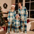 thumbnail image 5 of Aoiroe Pajama Christmas Family Boho Tops for Women Women's Pajama Sets Womens Pajama Sets Long Sleeve Christmas Outfits for Family Christmas Family Pajamas Mom—Blue M, 5 of 8