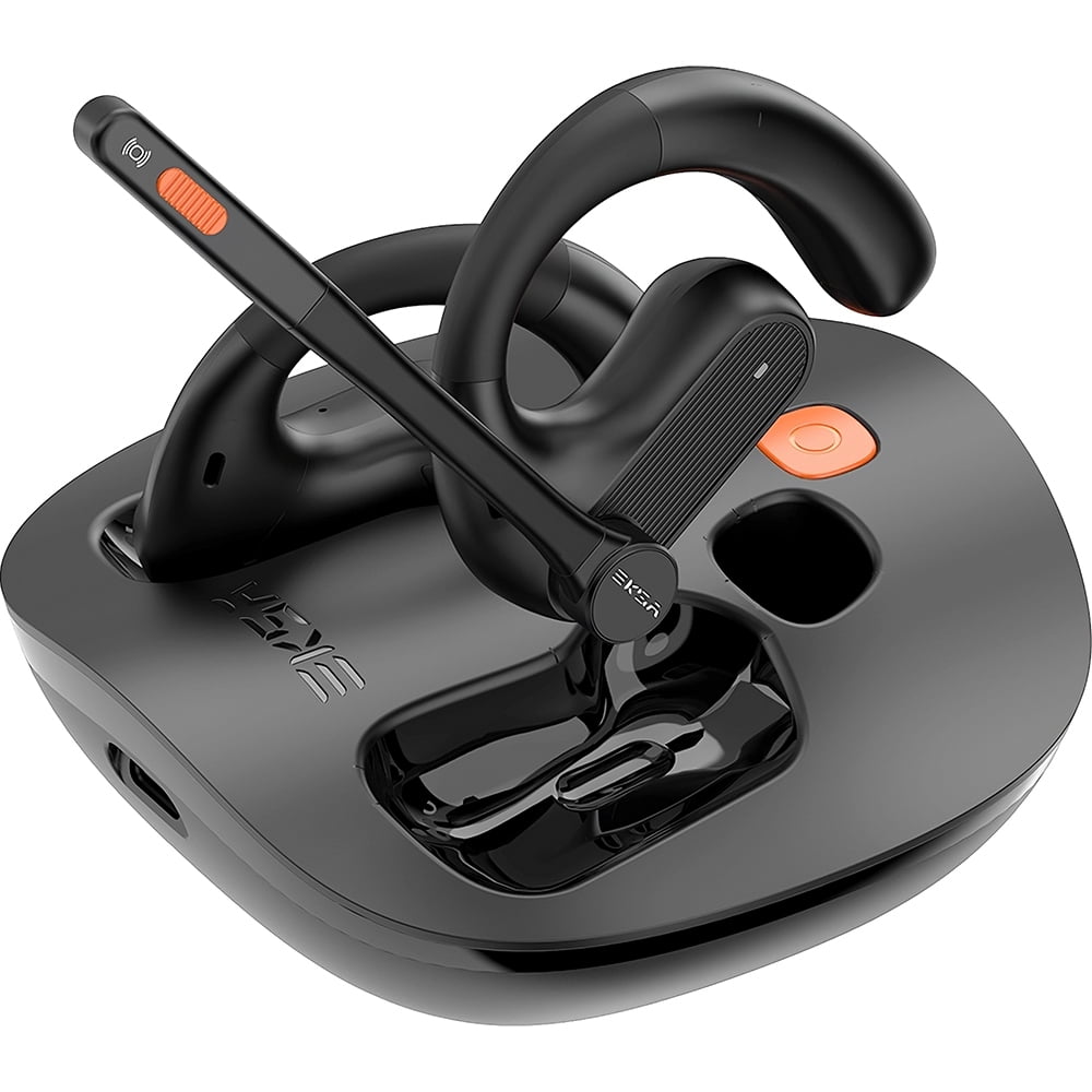 EKSAtelecom S30 AI-Powered Open-Ear True Wireless Headset, Black