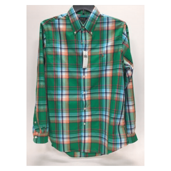 $138 Polo Ralph Lauren Men's classic fit Plaid L/S shirt, Multi, Sz Small