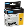 thumbnail image 2 of Rhino Permanent Vinyl Industrial Label Tape, 0.5" X 18 Ft, White/black Print | Bundle of 10 Each, 2 of 2