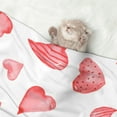 thumbnail image 2 of Naloa Pink Hearts Dog Blanket, 3 Sizes Cat Blanket for Indoor Cats Large Medium Small Dog Gifts-Medium, 2 of 8