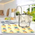 thumbnail image 5 of Yayeee Dish Drying Mat for Kitchen Counter 16"x18" Microfiber Absorbent Pad, Pineapple Love, 5 of 7