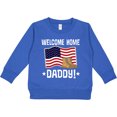thumbnail image 2 of Inktastic Military Dad Welcome Home USA Flag Toddler Sweatshirt, 2 of 4