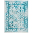 thumbnail image 3 of SAFAVIEH Adirondack Wyatt Traditional Distressed Area Rug, Ivory/Teal, 8' x 10' - Large - Transitional Modern Design, Ivory & Teal, Ideal for Living Room, Bedroom, Dining Space, 3 of 17