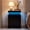 Black with Smart LED Light, variant on CONCETTA Small Night Stand with Charging Station, 1 Fabric Drawer, USB Ports and Outlets, Open Storage Shelf Bedside End Table for Bedroom, Black Brown
