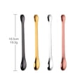 thumbnail image 4 of Stainless Steel Double-end Spoon Drinks Stirring Spoon Seasoning Powder Scoop Creative Tableware (Rose Gold), 4 of 8