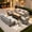 Beige, variant on XIZZI 11 Pieces Outdoor Patio Furniture Set All-Weather Wicker Conversation Set Rattan Outside Sectional Sofa with Fire Pit Table & Swivel Rocking Chairs for Garden, Beige