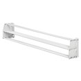 thumbnail image 4 of mDesign Steel Wall Mount Accordion Expandable Clothes Air Drying Rack - White, 4 of 6