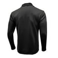 thumbnail image 5 of ZCFZJW Men's Polo Shirts Long Sleeve Golf Polo Shirts for Men Quick Dry Solid Color Sun Protection Polos Casual Quarter Zip up Collared Shirts Black M, 5 of 5