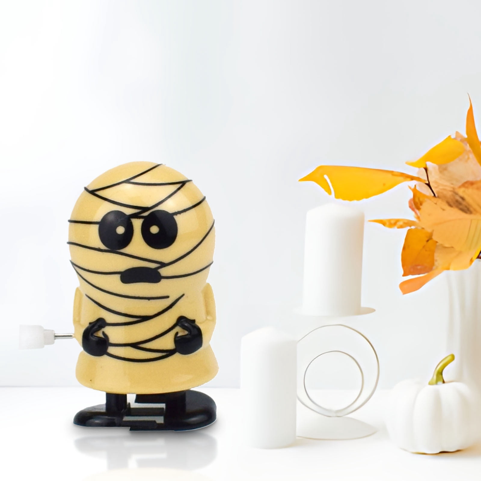 Wind Up Jumping Eyeball Toy - Creepy Clockwork Halloween Prop, Novelty Toy For Kids, Desktop Decoration