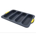 thumbnail image 5 of Molde para pan 1 con cuatro bollos Pan francés Molde para pan Molde para pan Molde antiadherente Fácil de liberar Alimentos para hornear de silicona para el hogar Desayuno (2 piezas), 5 of 5