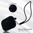 thumbnail image 4 of Funda KOUJAON compatible con Apple AirPods Pro 2 silicona suave con llavero pulsera, 4 of 5