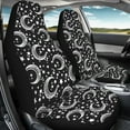 thumbnail image 3 of Kuiaobaty Car Seat Cover for Front Seat, Breathable Universal Automotive Seat Protector Vehicle Bench Covers, Moon Star Black, 3 of 7