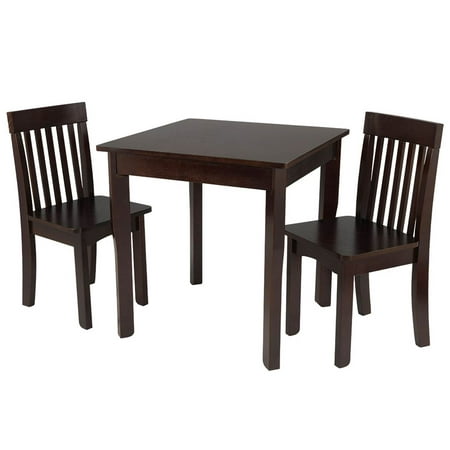 Kidkraft Square Table 2 Avalon Chair Set Espresso Walmart Com