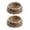 Brown CV Bowls, variant on Haute Diggity Dog Checker Chewy Vuiton Dog Food & Water Bowls for Small Dogs, Food Grade BPA Free, Non-Skid & Dishwasher Safe, Size Small, Set of 2