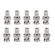 thumbnail image 1 of Conectores M/F Metálico Silver BNC, Adaptador de Cable BNC, Equipo de Vigilancia de Aleación de metal Profesional para equipos de video de vigilancia CCTV, 1 of 8