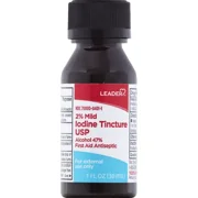 Leader Iodine Tincture USP 2% Mild, 2 Oz