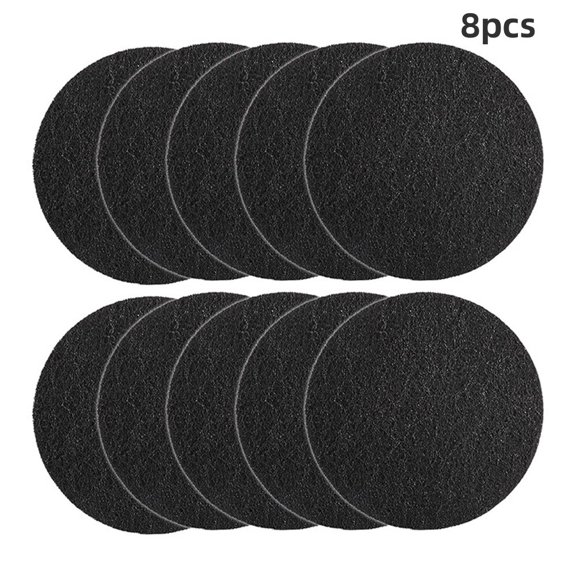 yaaqii 8pcs Filters Round Indoor Kitchen Compost Bucket Activated Charcoal Filters