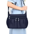 thumbnail image 2 of PouchPort Shoulder Bags for Women, Handbags Multi Pocket Waterproof Crossbody Bags, Blue, 2 of 7