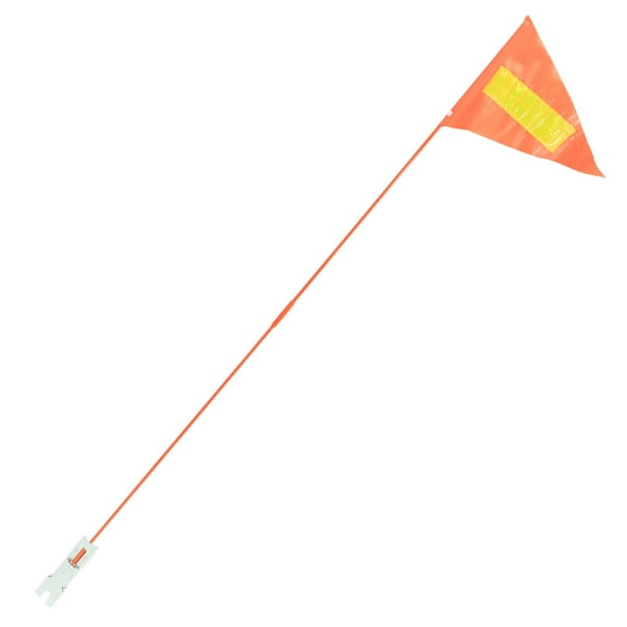 2 Sets Portable Flag Pole Reflective Pennant Bike Safety Bright Color