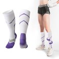 thumbnail image 2 of 3 pares de calcetines de compresión hasta la rodilla, calcetines deportivos, medias hasta la rodilla para correr y andar en bicicleta, 2 of 7