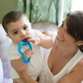 thumbnail image 4 of Dr. Brown's Flexees Baby Teether, Blue Ergonomic, 100% Silicone, Infant-Toddler, 1-Pack, 4 of 6