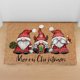 thumbnail image 4 of Alfombra de Navidad de Papá Noel antideslizante, lavable, decoración navideña feliz, alfombras decorativa felpudo para año Nuevo, granja, baño, Mid Santa Hole Macarena Pasta Claus Dormat, 4 of 7