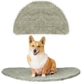 thumbnail image 1 of GFDYREE - Ultra Absorbent Microfiber Dog Door Mat, Durable, Quick Drying, Washable, Prevent Mud Dirt, Keep Your House Clean (Oatmeal, Half-Moon) - 22 x 37 Inch, 1 of 7