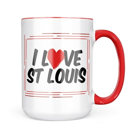 

Neonblond I Love St Louis Mug gift for Coffee Tea lovers