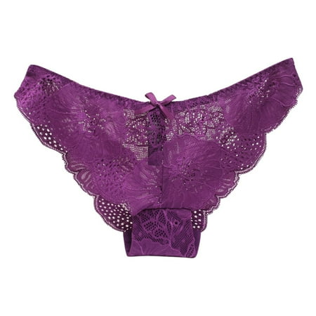 

Spdoo Womens Underwear Lace Panties Low Waisted Plus Size Ladies Brief for Women