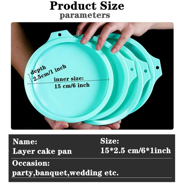 Moule à gâteau en silicone – Moules à gâteau arc-en-ciel 15,2 cm rond moule  à gâteau en silicone pour gâteau arc-en-ciel en résine 