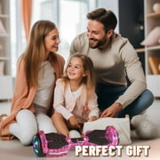 SIMATE Hoverboard for Kids Ages 6+,8.5mph & 8.5 Miles,300W, Self Balancing Scooter ,Bluetooth Speakers and LED Light
