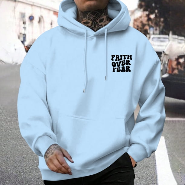 WILLBEST Sudaderas Deportivas para Hombre, Moda Masculina, Informal, con Letras Estampadas, Suéter con Capucha De Manga Larga XXGrande