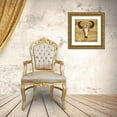 thumbnail image 3 of Grey, Jace 12x12 Gold Ornate Wood Framed with Double Matting Museum Art Print Titled - Rustic Bull, 3 of 4